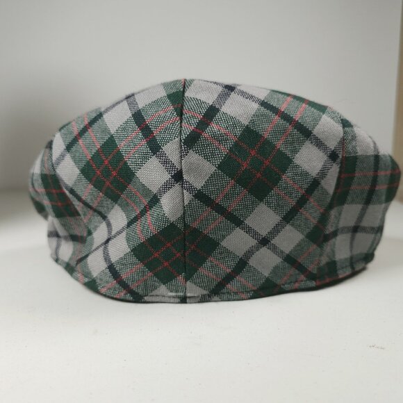 NWT INGLES BUCHAN Flat Fitted Cap Bethlehem Tartan 100% Wool Scotland SMALL - Picture 2 of 9